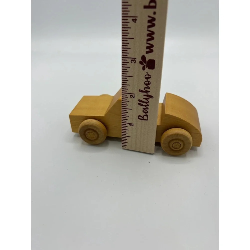 Vintage Handmade Old Model Wooden Car Handcrafted Classical‎ Rolling Toy 4.5